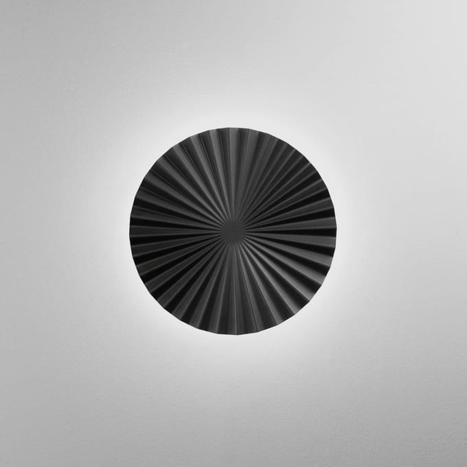 Luce Ambiente Design LED wandlamp Anadara, zwart, Ø 50 cm, metaal, CCT