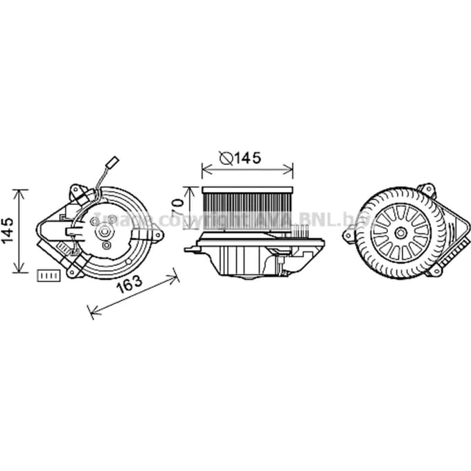 Elektromotor, interieurventilator AVA COOLING CN8503