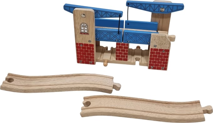 Mentari, Houten ophaalbrug brug voor treinset