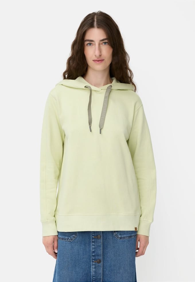 camel active Capuchontrui gemaakt van puur katoen - Maat - Limoengroenwomenswear-S