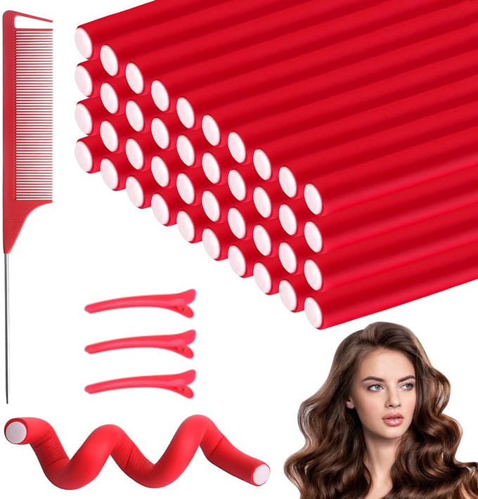 Krulspelden Set - Haarrollers - Heatless Curls - Kleefrollers