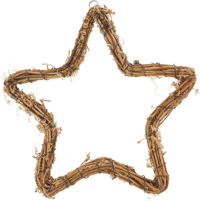 Rotan ster om op te hangen, natuurlijk