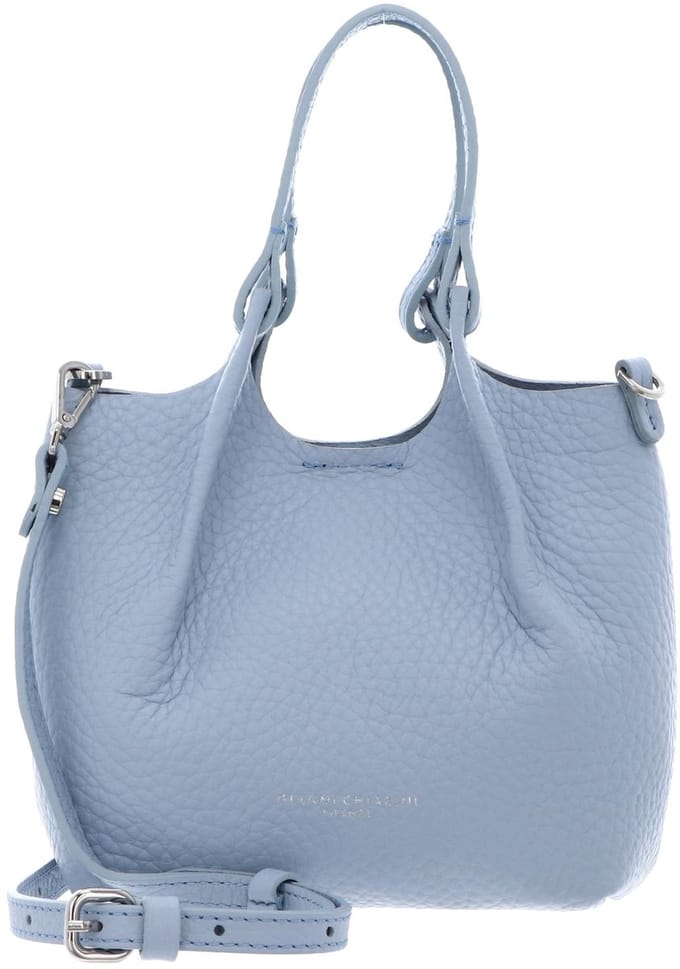 GIANNI CHIARINI Leren handtas schoudertas Dua Handbag Oasi Lichtblauw