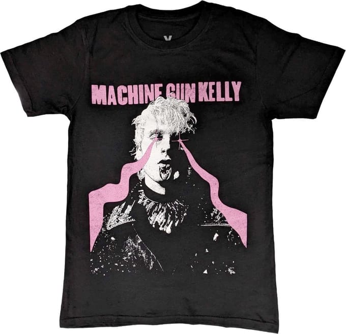 Machine Gun Kelly - Laser Eye Heren T-shirt - S - Zwart