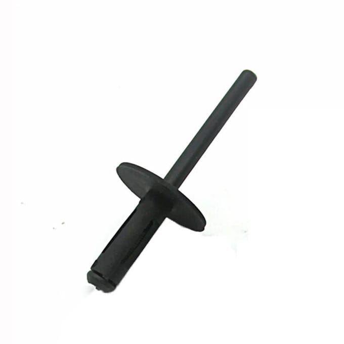 Clips de fixation de retenue de rivet de garniture de panneau de pare-chocs de voiture, 100 pièces pour BMW, trou de poussée de 6mm black