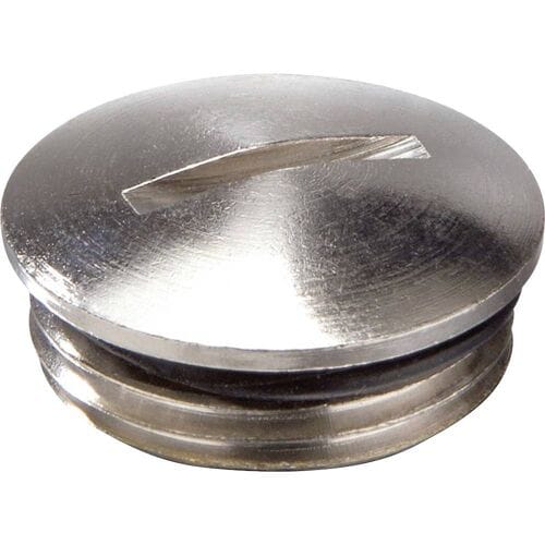 Wiska 10065083 EMVS-ORD 25 Blindstop Slagvast M25 Metaal Natuur 100 stuk(s)