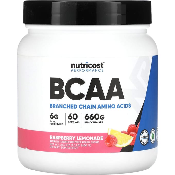 Nutricost, Performance, BCAA, Limonade Framboise, 1,5 lb (660g)