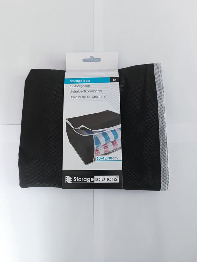 Storage Solutions - Organizer - Pokrowiec na pościel - 80l - Zwart
