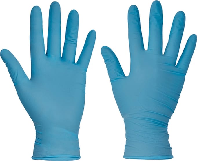 Cerva BARBARY wwhs.nitril pow (bx=100pc) 01090002 - Blauw - 9