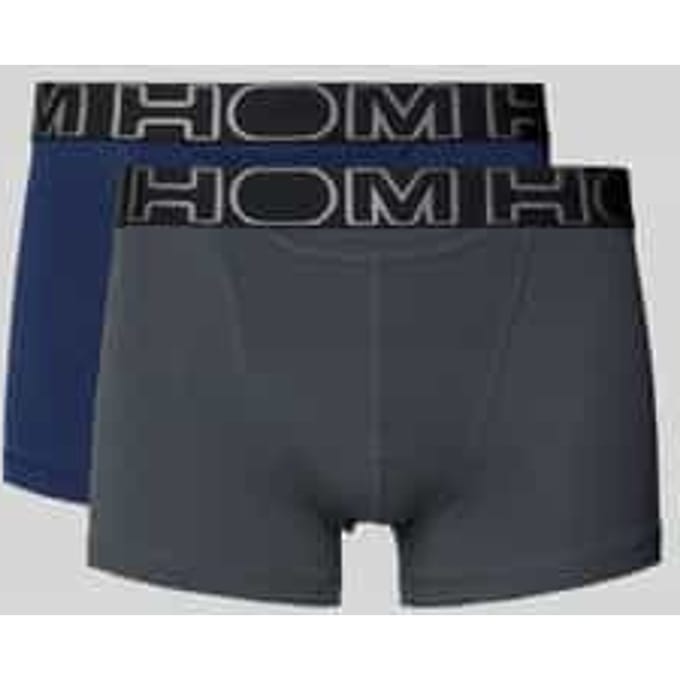 HOM - Boxerlines#2 - HO1 Boxer Briefs (2-pack) - Heren Boxer met horizontale gulp - Navy/Antraciet - Maat M