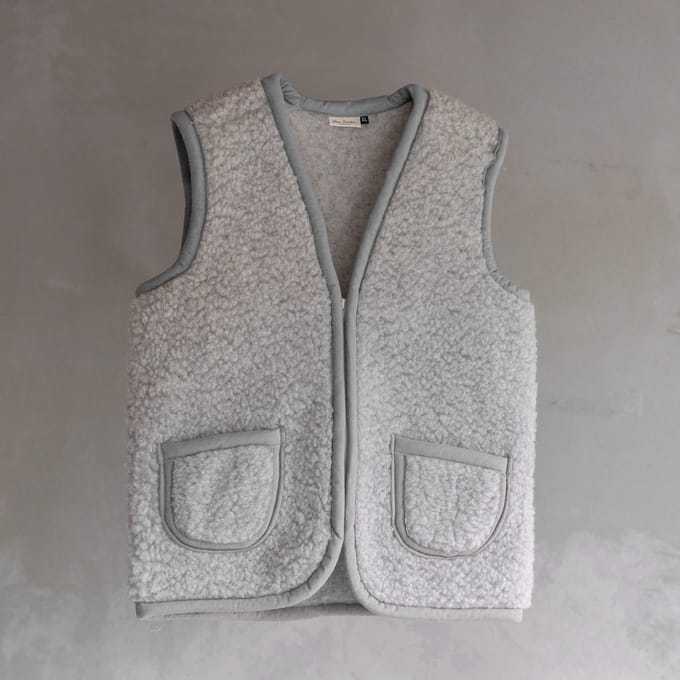 Wollen bodywarmer Taru - Grijs - S