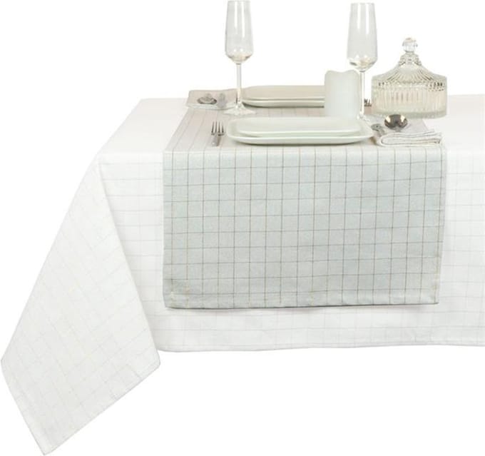Unique Living | Tafelloper Tyra 45x150cm white