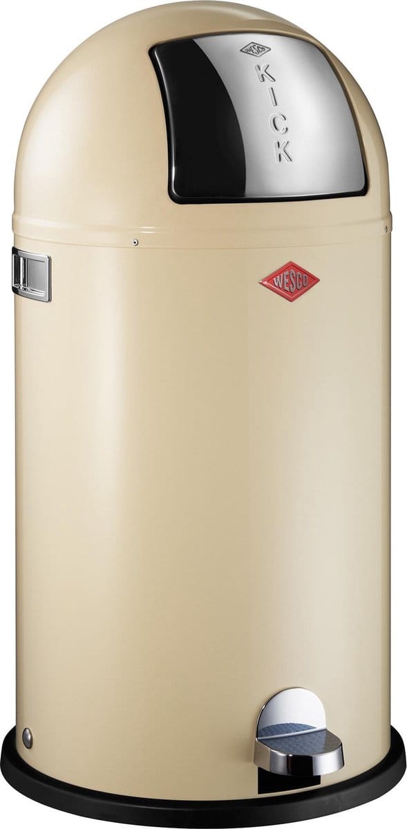 Wesco Kickboy Prullenbak - 40 l - Amandel
