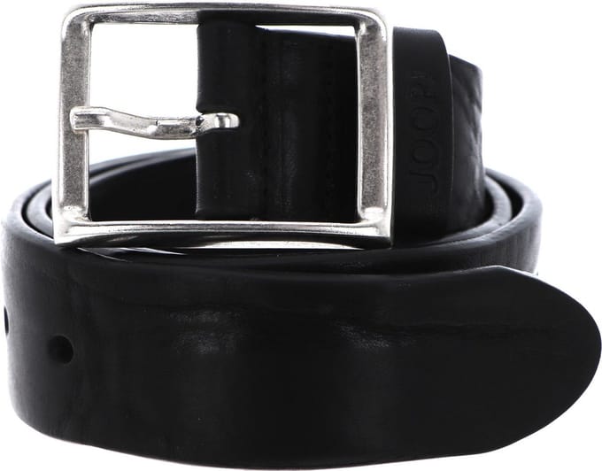 JOOP! Leren Riem Classic Jeans Belt 4,0 CM W85 Black Zwart