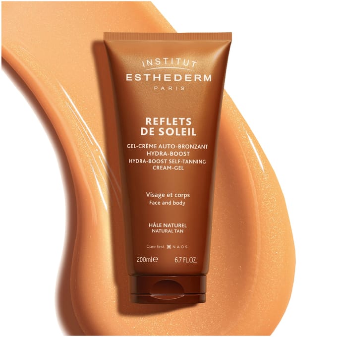 Institut Esthederm Reflets de Soleil Hydra-Boost Self-Tanning Cream-Gel Face and Body Natural Tan 200 Crème