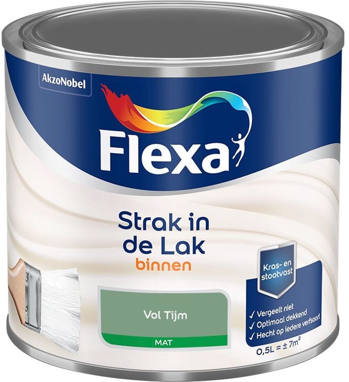 Flexa - Strak In De Lak Binnenlak Mat - Vol Tijm - Mengverf - 500 Ml