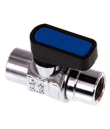 Rp 1/8 inch 2-Weg Messing Mini-Kogelkraan Compact EN331 Gas 20 Bar