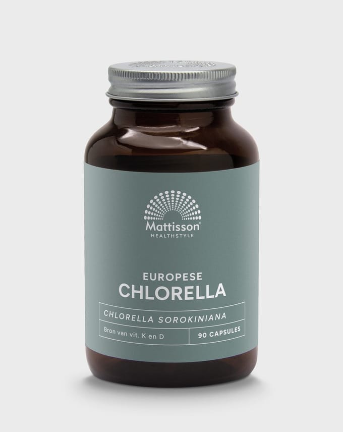 Mattisson - Europese Chlorella 775mg - Zoetwateralg Chlorofyl - Supplement - 90 Capsules