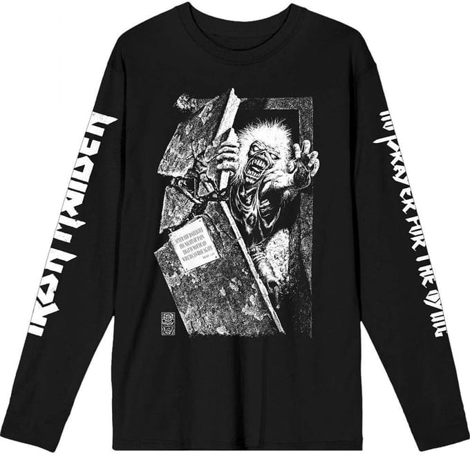 Iron Maiden - No Prayer Grave Isolated Longsleeve shirt - M - Zwart