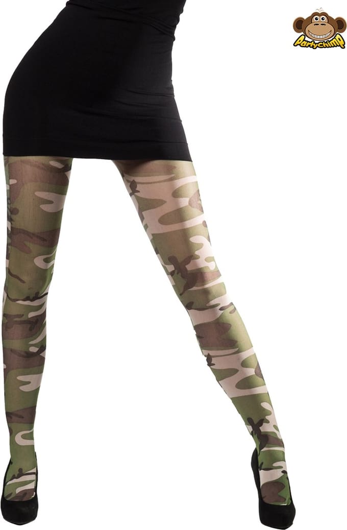 Partychimp Kousen Leger Dames Polyester Legergroen One-size