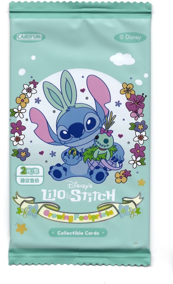 Lilo & Stitch Growing Footprints Kaarten los pakje met 4 kaarten (Chinees)