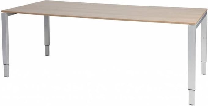 Verstelbaar Bureau - Domino 200x90 Havana Kersen - alu frame