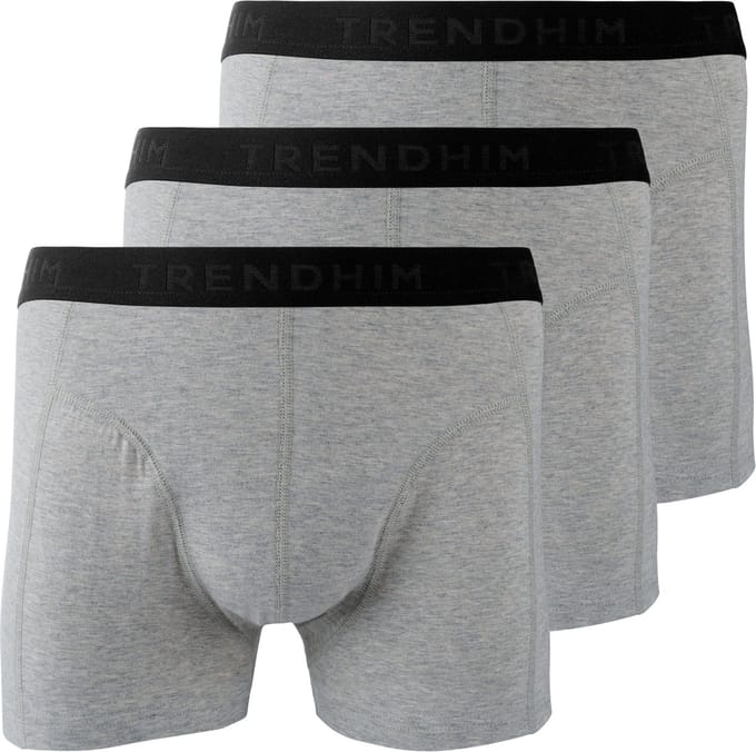 TrueFeel | 3-pack lichtgrijze comfortabele bamboe boxershorts