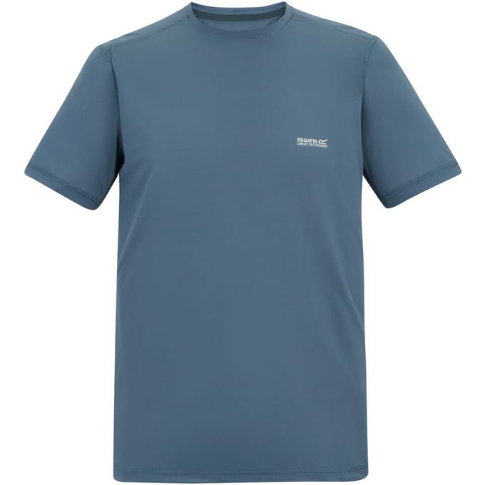 Regatta Mannen Fingal Stretch T-Shirt (China Blauw)