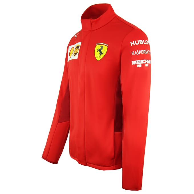 Puma Scuderia Ferrari Lange Mouw Zip Up Rood Heren Softshell Jas 763021 02