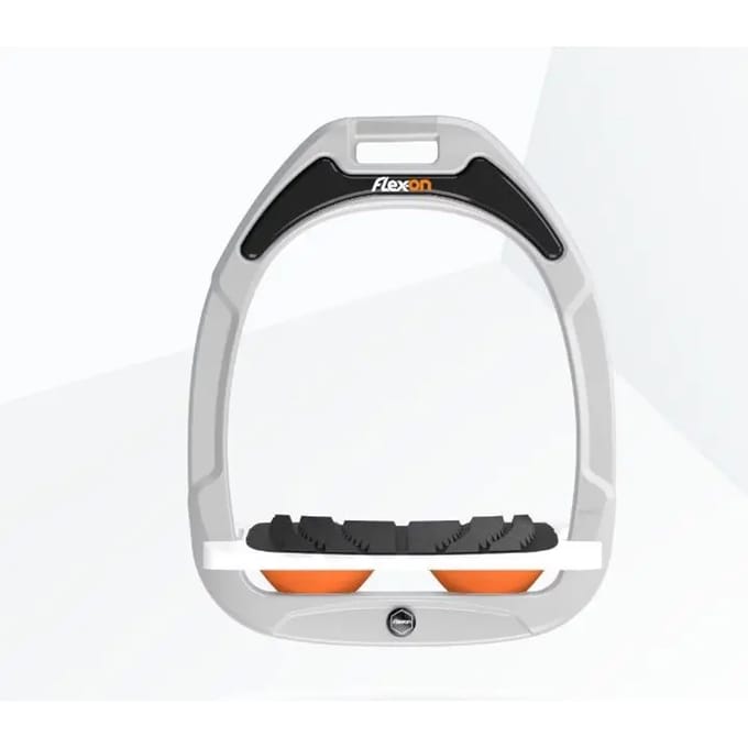 Schuin Grip Yzertjes Wit/Wit/Oranje Flex-On Green Composite