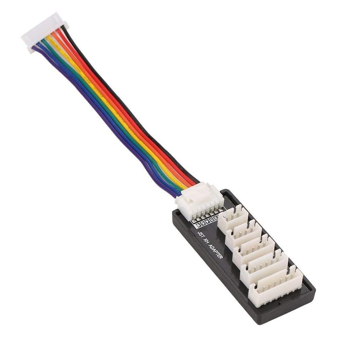2S–6S LiPo Batterij Uitbreidingsbord | Parallel Laad- en Balanceringsmodule | JST-XH Connector | Voor RC Helikopters, Hobby Batterijen, Plastic groen
