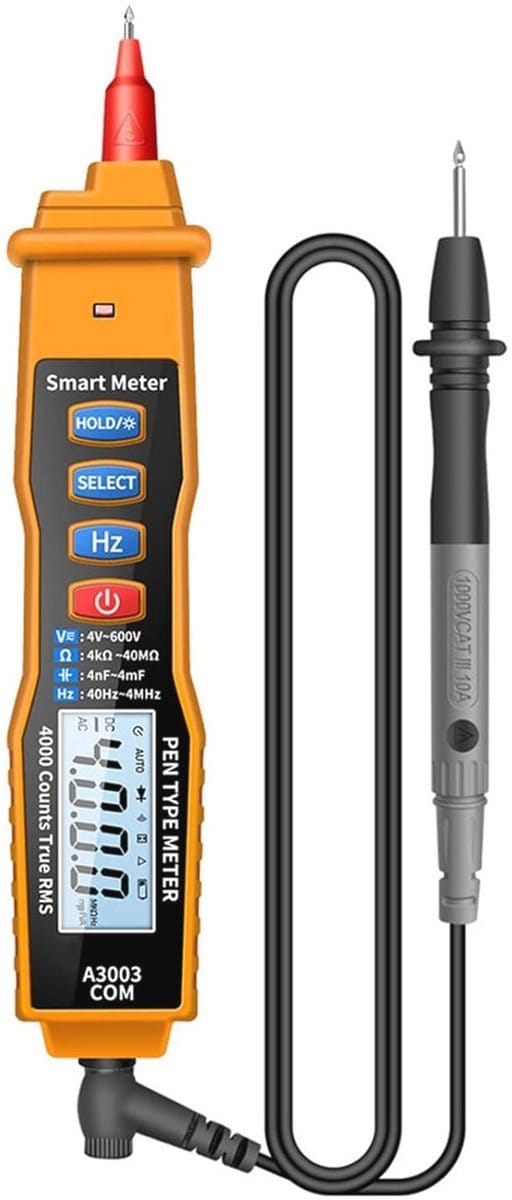 Digitale multimeter met NCV en 4000 counts - Spannings-, Weerstands- en Capaciteitstester
