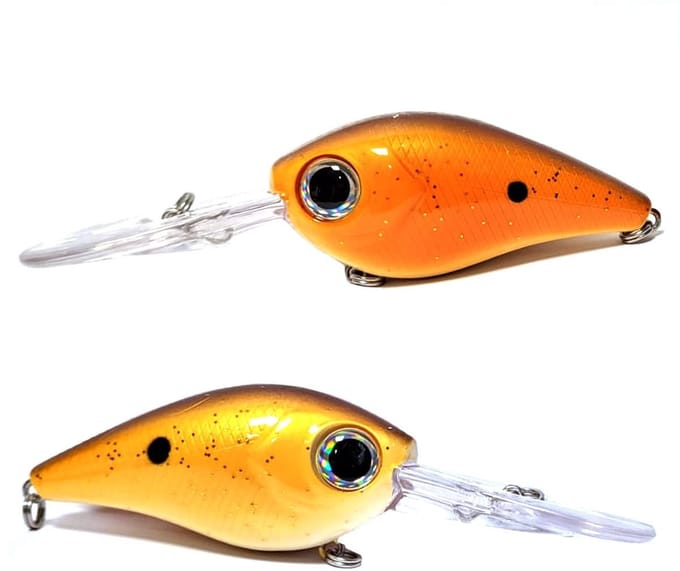 River7 Doppelganger Two Tone Crankbait Gold Shiner 6cm Gold Shiner