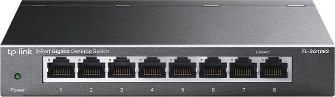 TP-Link TL-SG108S 8-Port 10/100/1000Mbps Desktop Network Switch