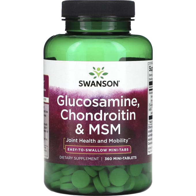 Glucosamine, Chondroïtine & MSM, Mini Tabletten 360 Tabletten
