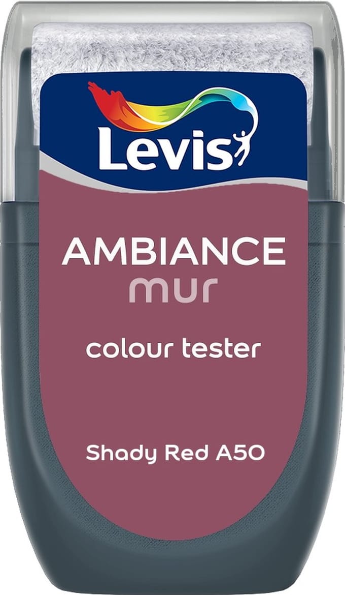 Levis - Muurverf Kleurtester Mat Mix - Shady Red A50 - Mengverf - 30 Ml
