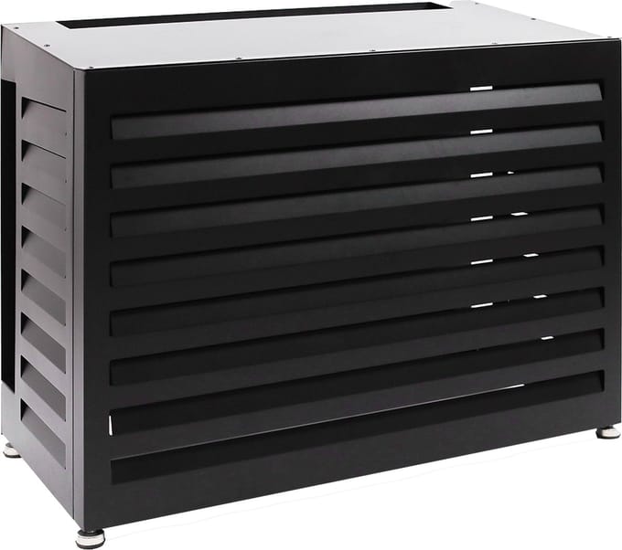 VoorVentilatie Airco omkasting - 110 x 85 x 55 cm - mat zwart