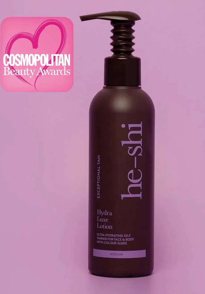 He-Shi Hydra luxe Lotion self tanner for face and body medium 175 ml