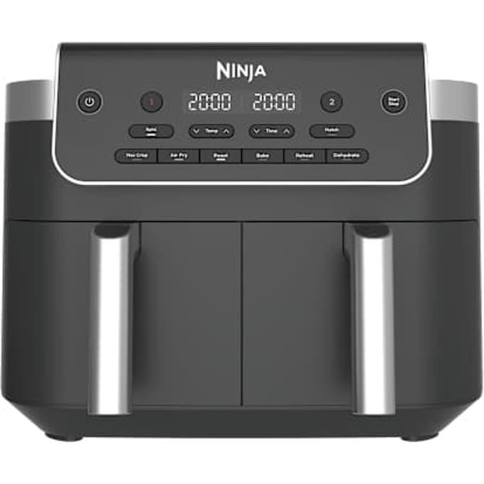 Ninja Dualzone Airfryer XXL - Dubbele lades - 7,6 Liter in Zwart | DZ801EU | van SharkNinja