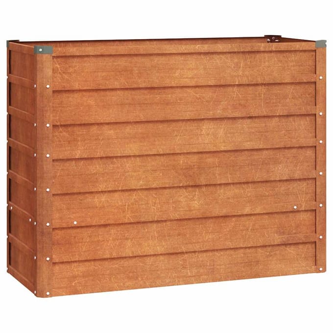 vidaXL - Plantenbak - verhoogd - 100x40x77 - cm - cortenstaal - roestig