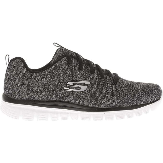 Skechers Dames/Dames Graceful Twisted Fortune Trainers (Zwart, Wit)