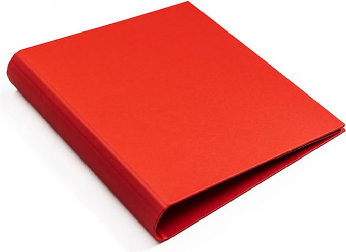 Luxe ringband A5 rood