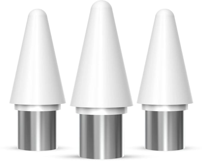 Buddi Replacement Tips - Vervangbare stylus punten – Premium tips geschikt voor Buddi Flow en Buddi Flow 2 – iPad pen vervangpunt – Replacement tips voor Apple Pencil - Set van 3 - Wit