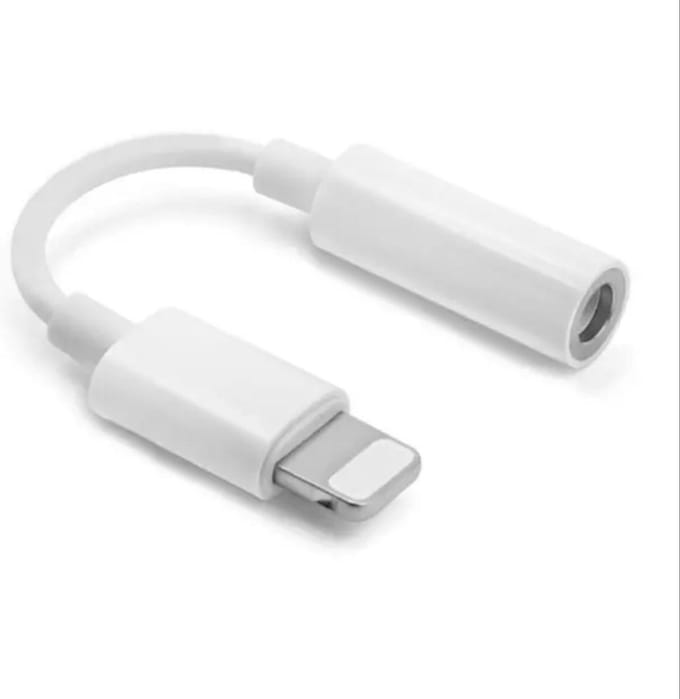 LuxeBass Iphone To 3.5MM AUX Cable - Audio Kabel - Wit