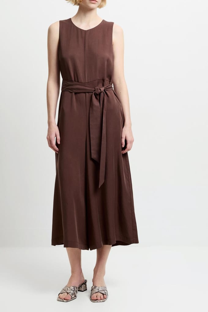French Connection Drape Jumpsuit Chocolate Brown Taglia: 8 | Tute Outlet | Donna | Marrone