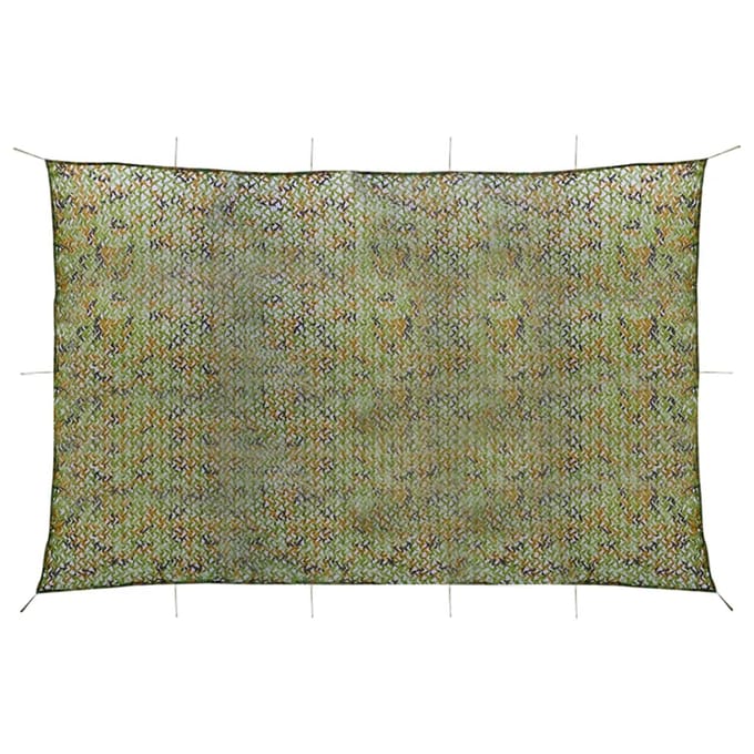 vidaXL - Camouflagenet - met - opbergtas - 6x7 - m - groen