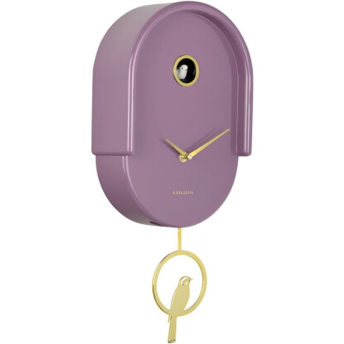 Karlsson - Wandklok Tweet - Light mauve