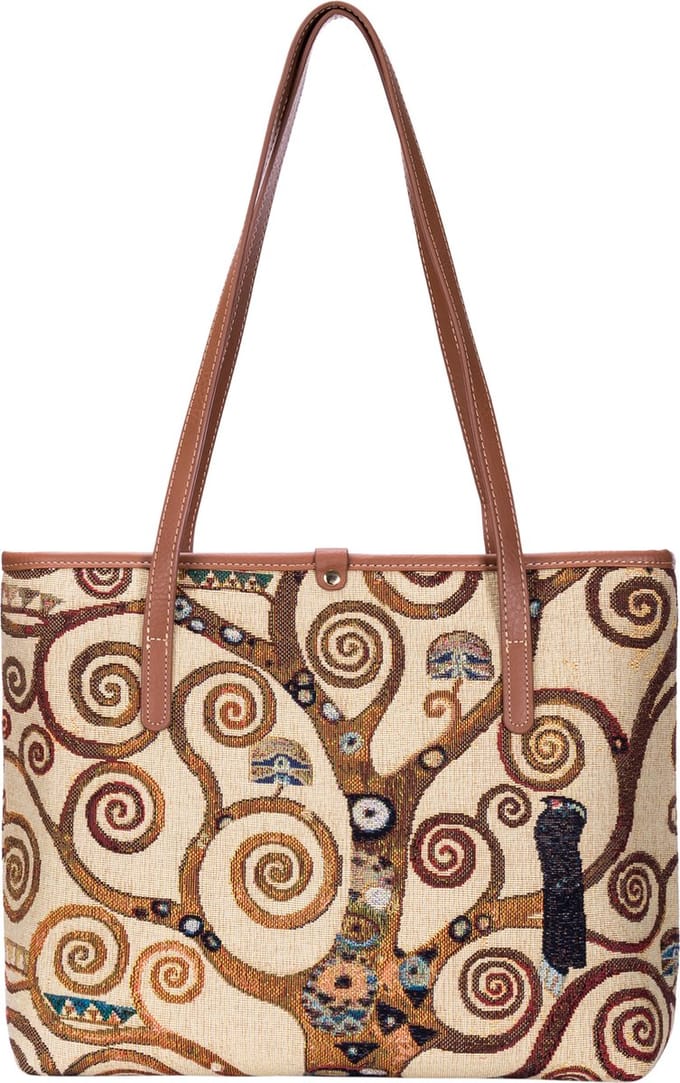Goebel - Gustav Klimt | Tas De Levensboom | Schoudertas - 38cm - Stof