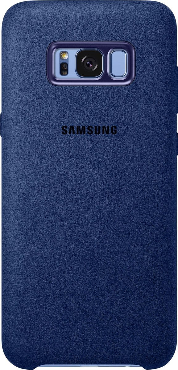 Samsung Galaxy S8+ Hoesje - Alcantara Cover - Blauw