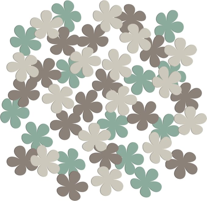Folat - Blooming baby little one confetti - 80 stuks